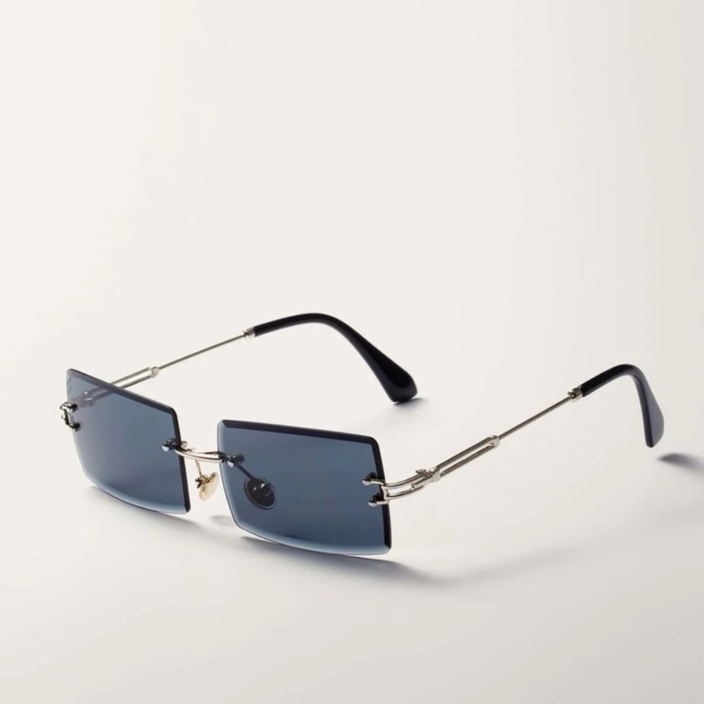 Square rimless fashion glasses